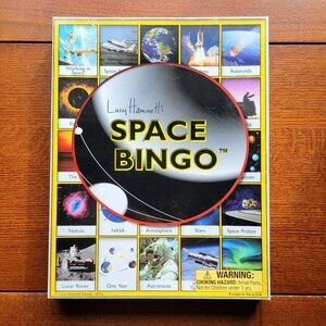 NIB Vintage Space Bingo 2015 Lucy Hammett’s #7477 Family Educational Game
